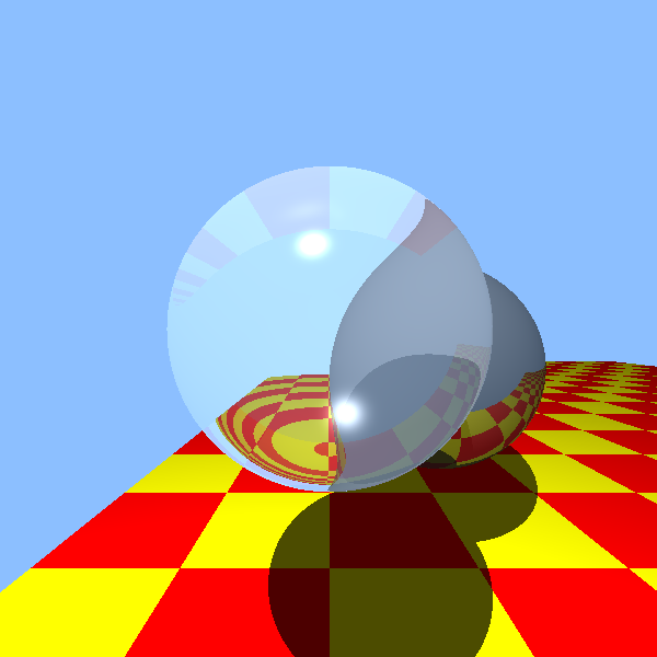 ray tracing demo 2 - refraction